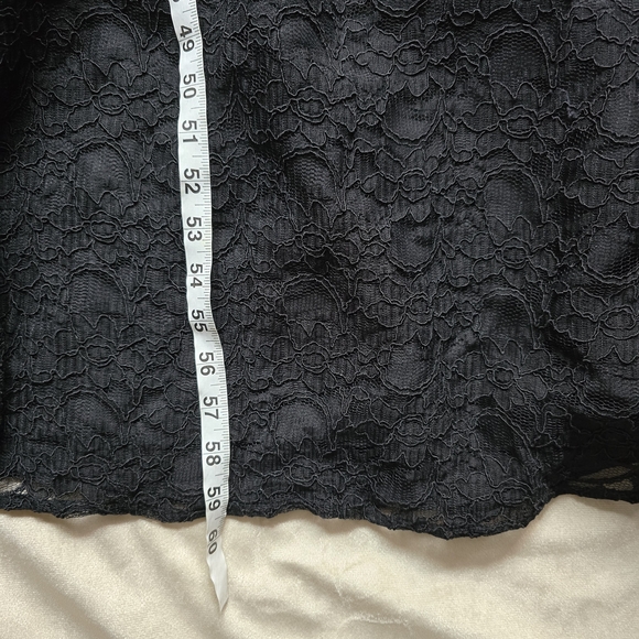 Morilee By Madeline Gardner Black Sleeveless Lace Formal Dress Small Flaw 6 - Picture 13 of 14